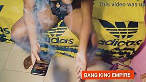 step sister's wet hairy pussy ride to orgasm?