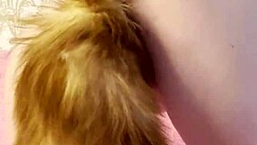 I masturbate ass buttplug close up squirting wildly all over