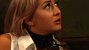 Sophie bound and whipped into total lesbian maid submission by cruel mistress