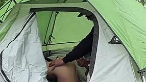 pregnant wife sneaks gloryhole fun then public pounding