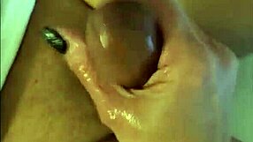 i confess as naughty wife stroking hubby's cock covered in cum