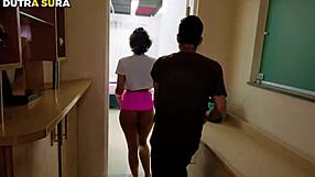 skinny teen's tight pussy stretched by huge cock before cuckold eyes?