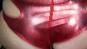 Satin Bikini Babe Bent Over Big Tits Doggystyle?