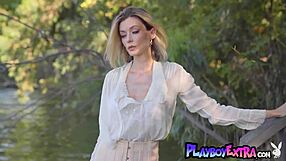 classy russian milf anna lisa rips clothes bares big tits boat