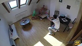 18+ teen loses wallet trades tight asshole for cash with old stud