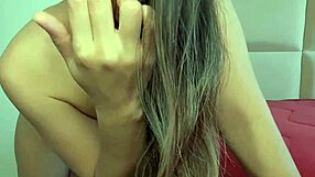 blonde brazilian petite solo teases you to jerk off watching her closely