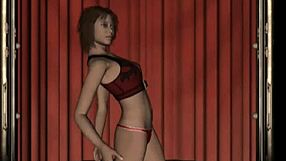 Big-titted lingerie babe in panties owns your cyberpunk fantasies