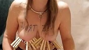 listen to this french slave comment her submission while whipping herself hard