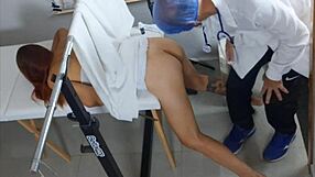 Cheap slut goes gyno doc rips uniform fucks tight pussy cum on ass!