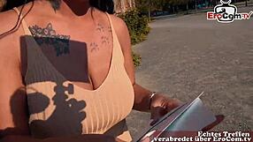CURVY GERMAN LATINA WITH FAT TITS PICKED UP ON STREET FOR ROUGH FUCKING