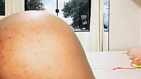 Stepson catches tattooed latina milf Luna Oliveira rips clothes fucks ass creampie