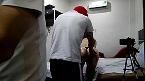 stepmom excuses son's naughtiness oils up for wild raw fuck