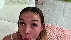 Skinny cutie della cate loves bryan gozzlings rough deepthroat gagging and hardcore pounding