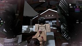 Cheerleader Bent Over for Follower's Deepthroat Creampie After Cafe Closes?