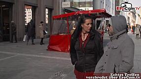 Blonde skinny German teen joins wild amateur sex party in Munich