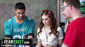 Sisswap Classic 4K Trailer Packs Cheerleader Orgy With Skinny Shaved Pussies And Thongs In Retro Uniform Threesome Taboo Action