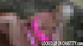 oh god, your chastity cage locks in now... this bdsm nightmare's only starting!