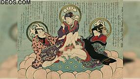 Shunga Erotic Art Compilation of Intense Fucking Scenes from Ancient Japan