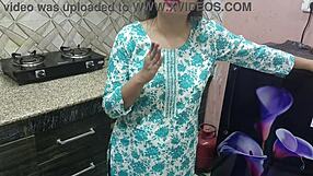 Curious Young Stud Tempts Busty Indian Stepmom's Kitchen Cravings