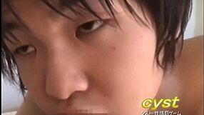 18-year-old shota reluctantly tries oral service despite hating the taste