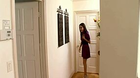 Fucking big tits brunette mom doggystyle in fishnets heels deepthroat gaping.