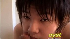 18-year-old shota reluctantly tries oral service despite hating the taste