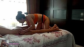 she straps on and fucks her whore boyfriend's ass hard