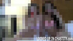 oh god, your chastity cage locks in now... this bdsm nightmare's only starting!