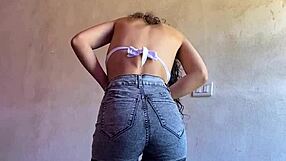 Ninfomana Latina Upskirt Spied in Miniskirt Craving Cock