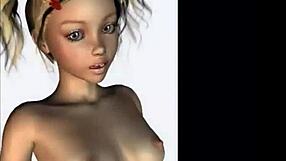 Big-titted lingerie babe in panties owns your cyberpunk fantasies