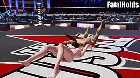 tina armstrong vs ryu hayabusa, who wins this nude femdom wrestling match?