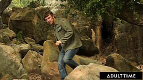 Sex-addict milf alexis fawx fakes car trouble and gets pounded doggystyle by hiker outdoors