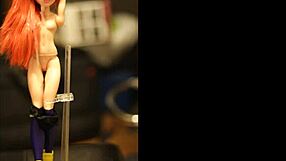 batgirl dc fuck doll tied for bukkake blowbang cum shower