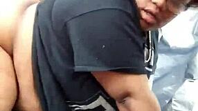 damn, that nerdy fat ass ebony milf moaned so loud getting pounded in the public park!