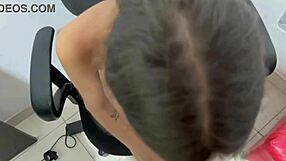 My stepsister gets so horny in her room I fuck her