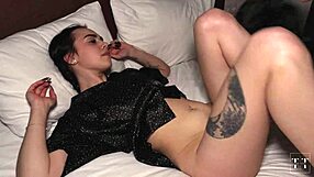 innocent looking brunette screams in bliss taking neighbor's monster cock doggystyle