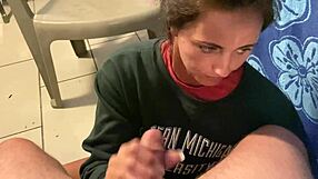 Monster cock explodes in hotel wife's mouth!