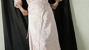 perfect asian body slut masturbates solo no boyfriend cosplay lingerie