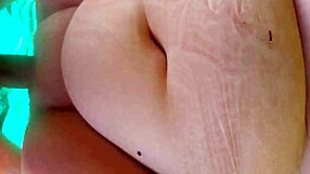 plump beauty rolls in mud for outdoor thrills