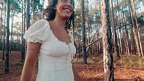 A teasing forest walk turns into wild outdoor sucking and rough play