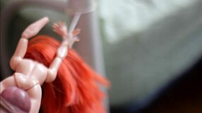 batgirl dc fuck doll tied for bukkake blowbang cum shower