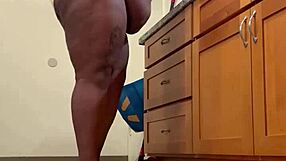 milf, that big black cock in kitchen making you moan for quickie cum?