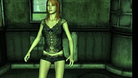 Big-titted lingerie babe in panties owns your cyberpunk fantasies