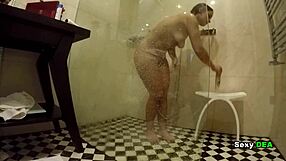 seductive goddess deas shakes wet ass post shower doggystyle