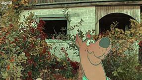 Velma solves Scooby mystery in cosplay outdoors!