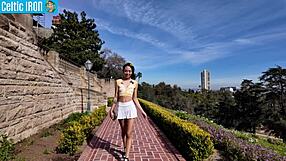 bianca delivers full girlfriend service with public creampie to petite teen