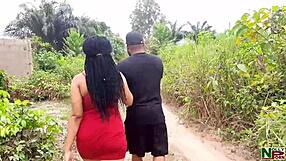 i cross the river for passionate ebony babe's big black cock doggystyle