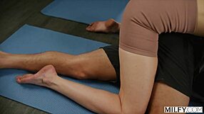 i'm fuckin lovin ridin this college studs huge cock as yoga milf barbie but damn it's deepthroat time too