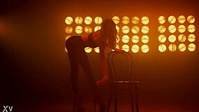 watch this latina brunette ride cowgirl after pole dance striptease