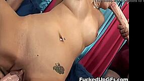 Huge Monster Cocks Drown Teen Nikki Vee in Gangbang Facial!